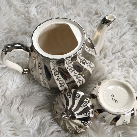 SILVER TEAPOT and CUP - Picture 3 of 3